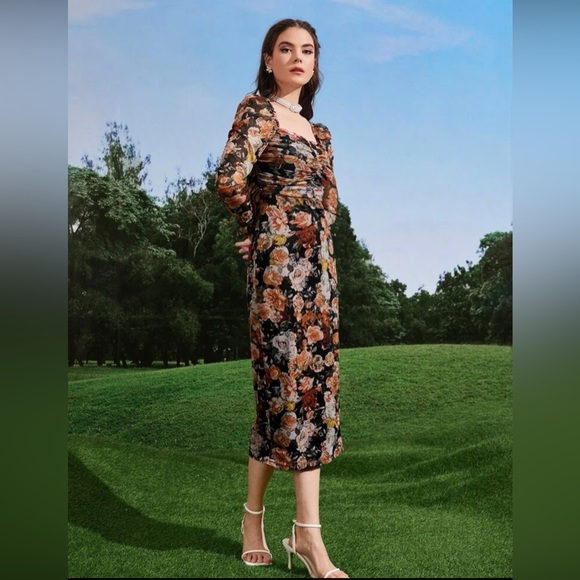 SHEIN floral dress size L - Picture 5 of 11